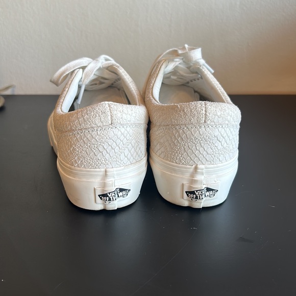 Vans white snake embossed stacked platform sneaker shoe era suede leather - Picture 4 of 5